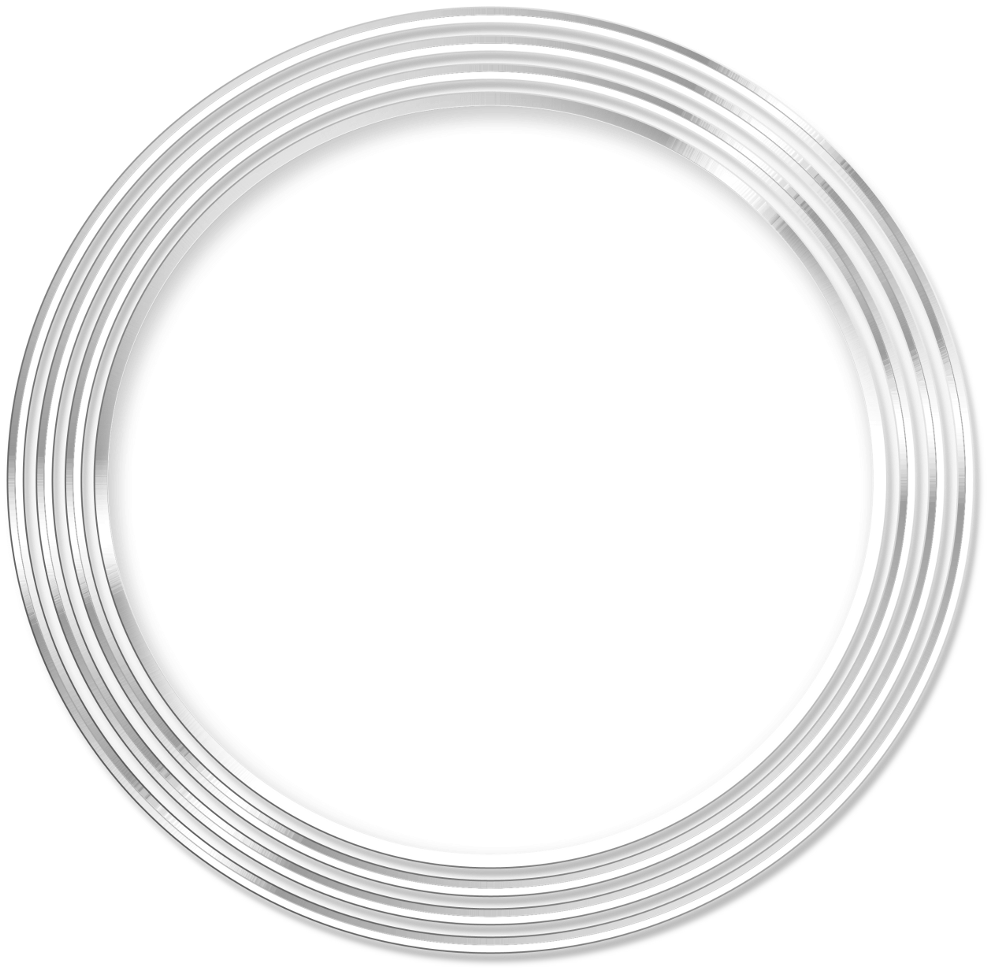 Silver Round Frame PNG Picture
