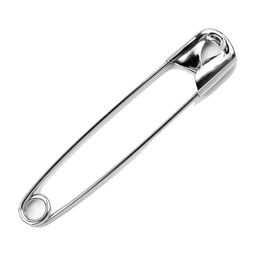 Silver Safety Pin PNG Images