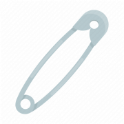 Silver Safety Pin PNG Foto