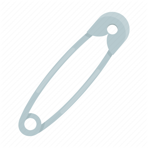 Silver Safety Pin PNG Photo
