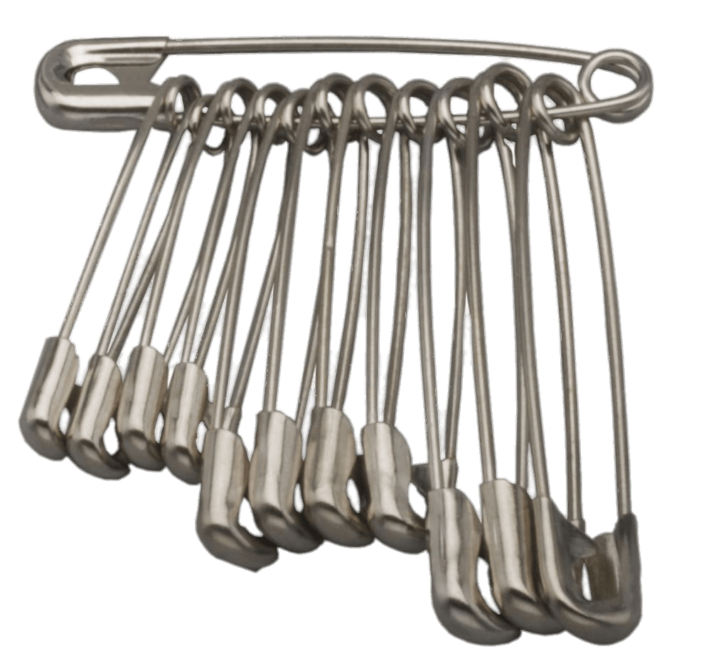 Silver Safety Pin PNG Picture