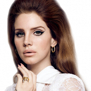 Sänger Lana del Rey transparent