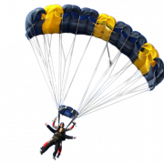 Skydiver Flying  Parachute PNG Image