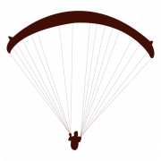 Skydiver Flying  Parachute PNG Bild