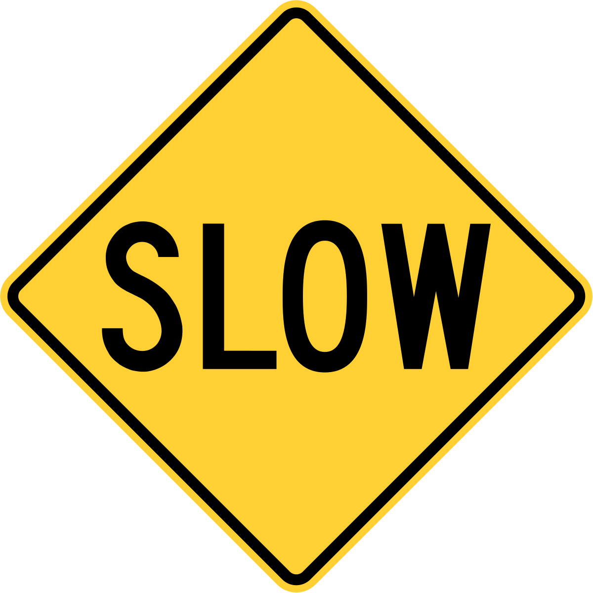 Slow Sign PNG Free Download