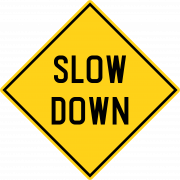 Slow Sign PNG รูปภาพฟรี
