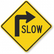 Slow Sign PNG Image