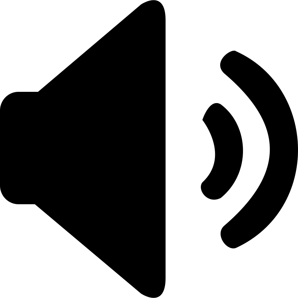 Sound Horn Silhouette PNG Picture
