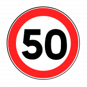 Speed Limit Sign PNG Image