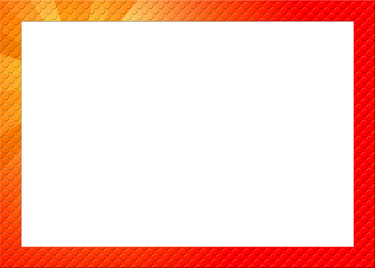 Square Orange Frame PNG kostenloser Download