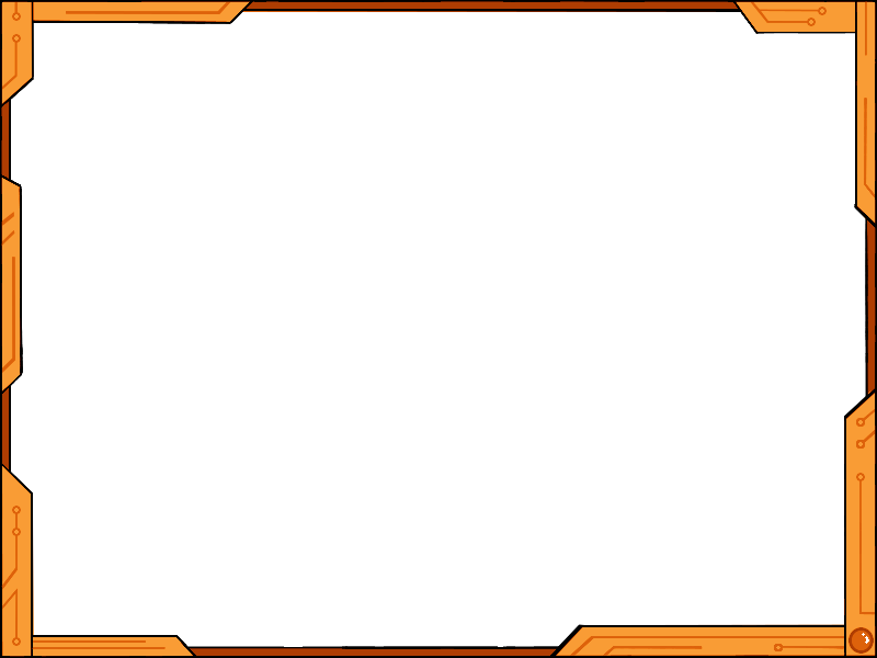 Square Orange Frame PNG HD Image