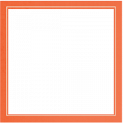 Square orange frame png larawan