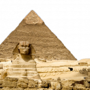 As sete maravilhas da pirâmide mundial transparente