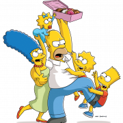 O arquivo png de caracteres dos Simpsons