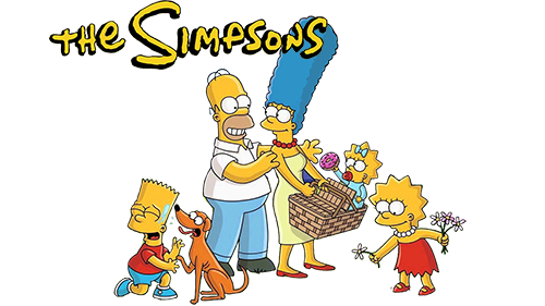 A imagem PNG de caracteres dos Simpsons