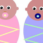 Clipart png de bebê gêmeo