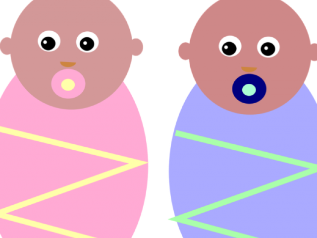 Clipart png de bebê gêmeo