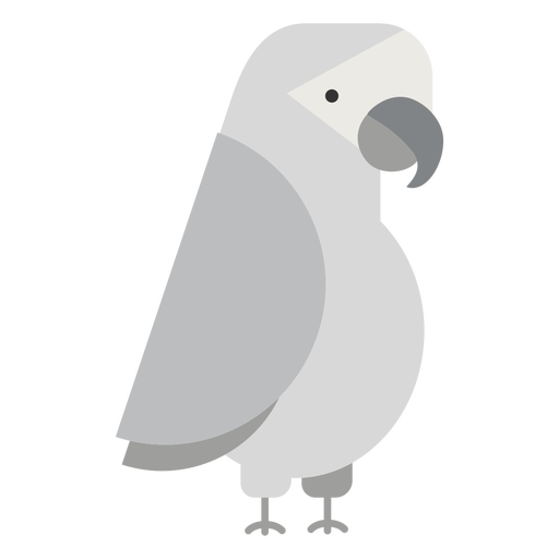 Vettoriale grigio pappagallo png