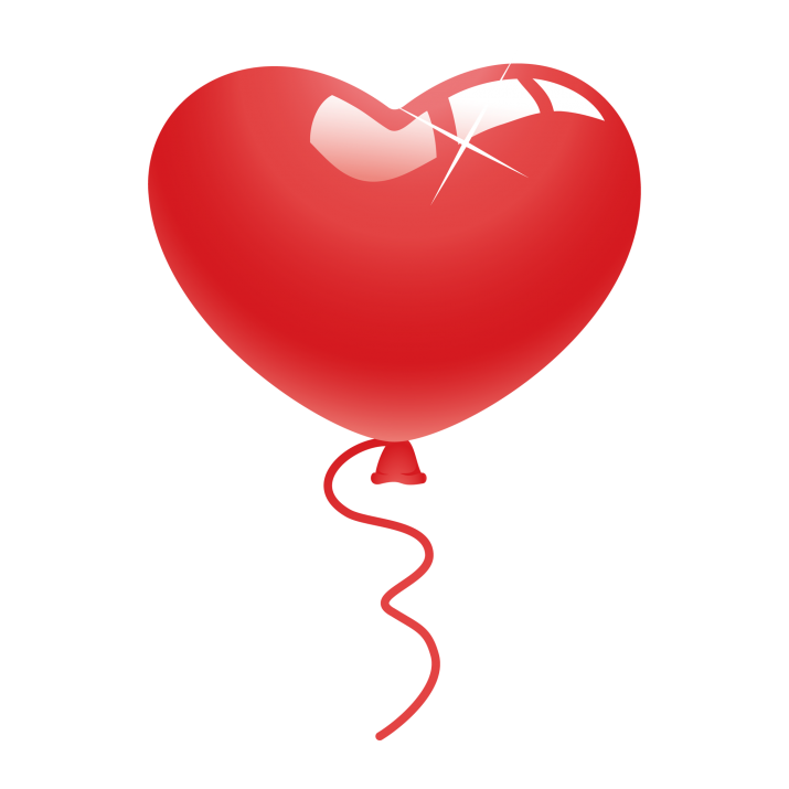 Vector Heart Balloon PNG Imahe