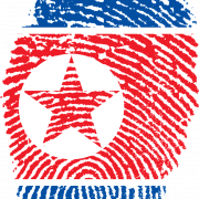 Vektör Kuzey Kore bayrağı şeffaf