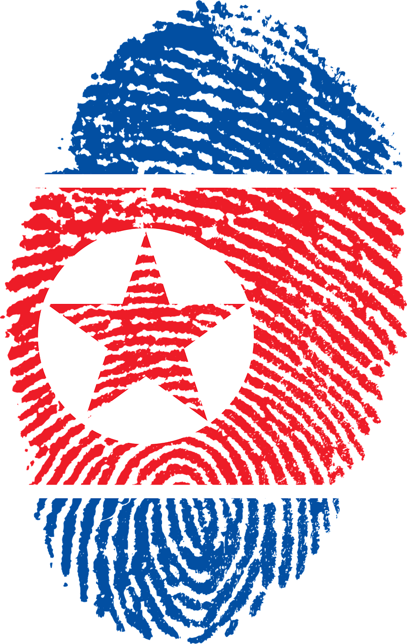 Vector Transparent ng watawat ng Hilagang Korea