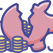 Vettoriale piggy bank png