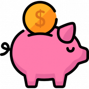Vector Piggy Bank PNG Free Image