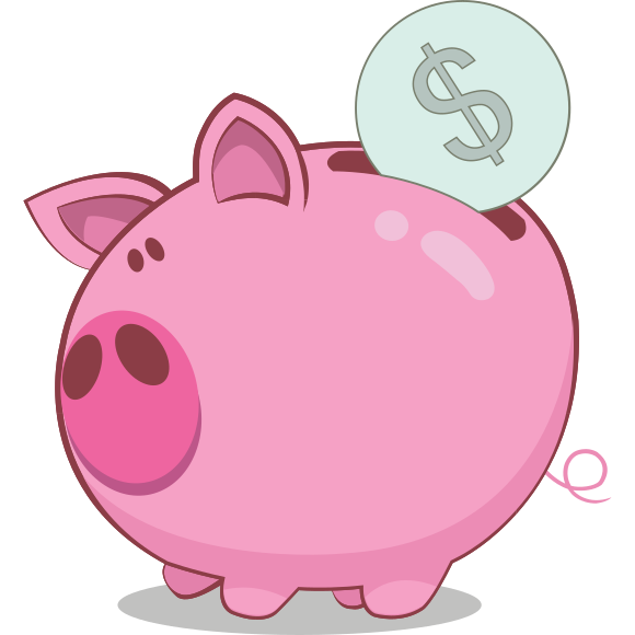 Vector Piggy Bank PNG High Quality Image