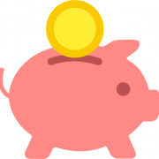 Vector Piggy Bank PNG -afbeelding