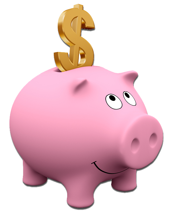 Vector Piggy Bank PNG Image File