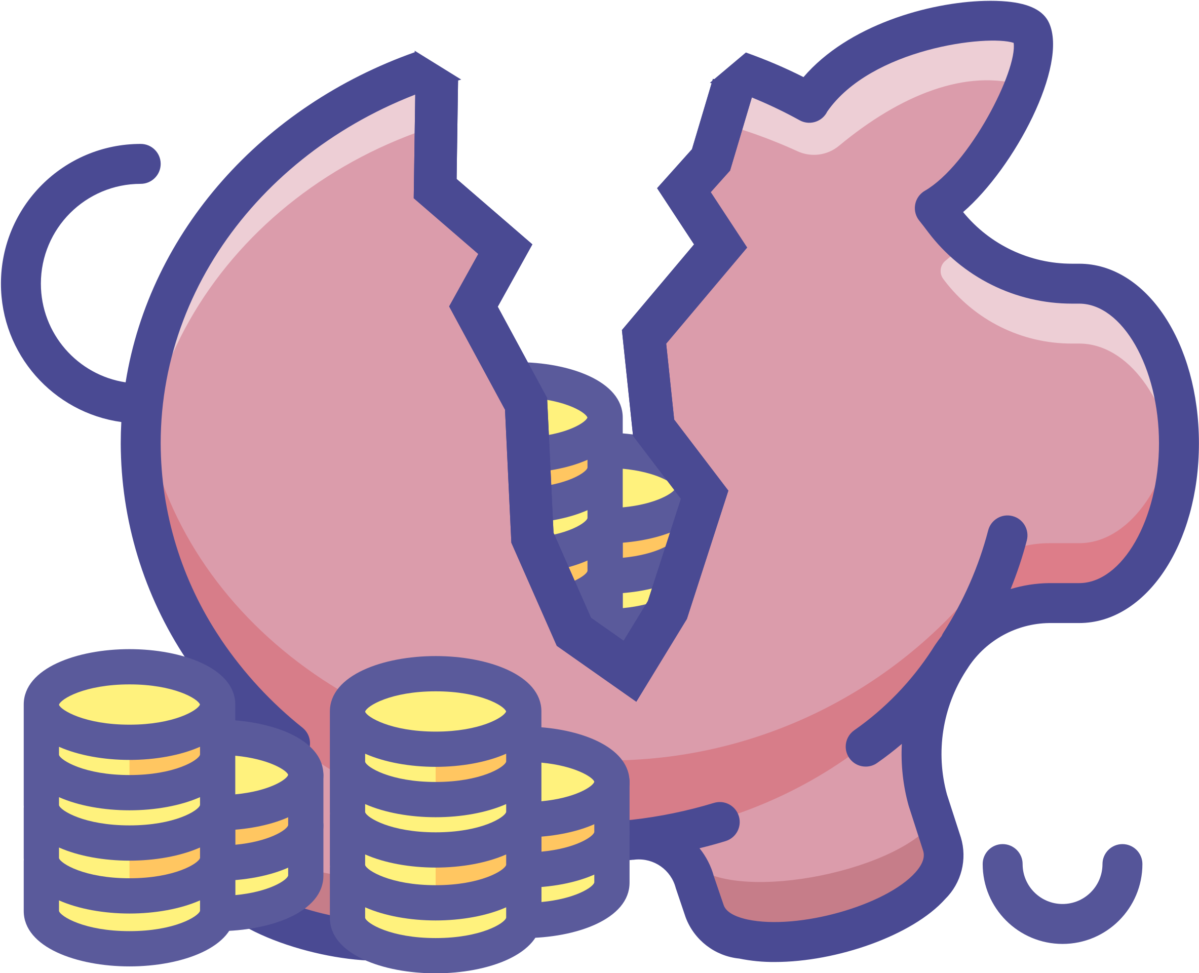 Vettoriale piggy bank png