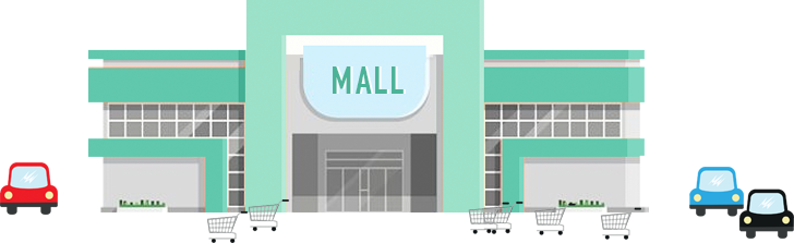 Vector Shopping Mall PNG Image