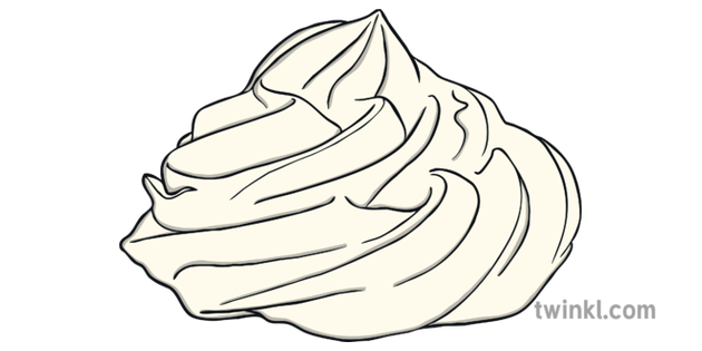 Vector Whipped Cream PNG