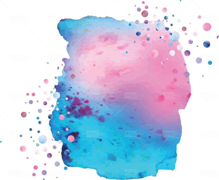 Watercolor Stain PNG File
