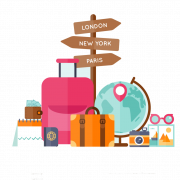 World travel png clipart