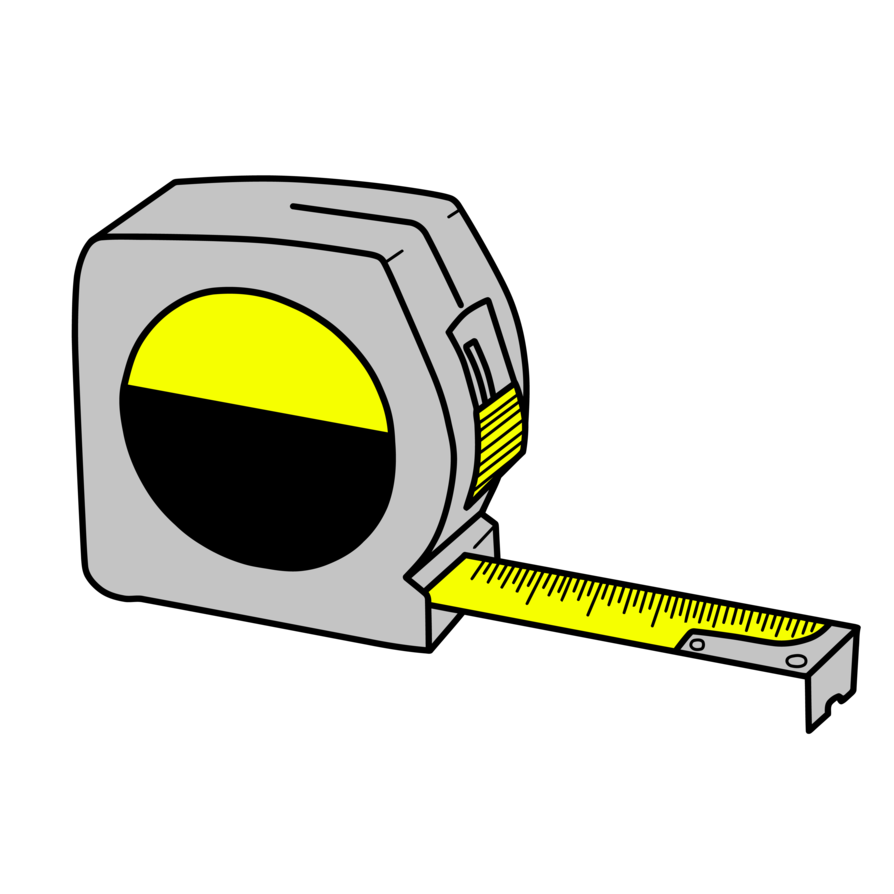 Yellow Measuring Tape PNG Free Image