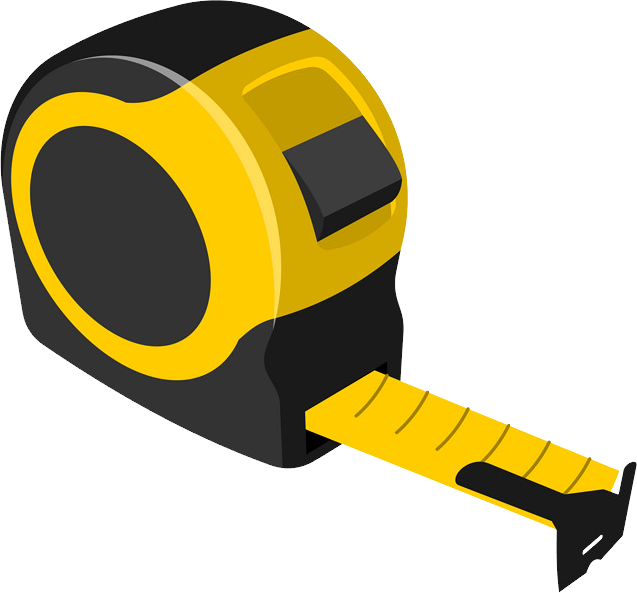 Yellow Measuring Tape PNG Image