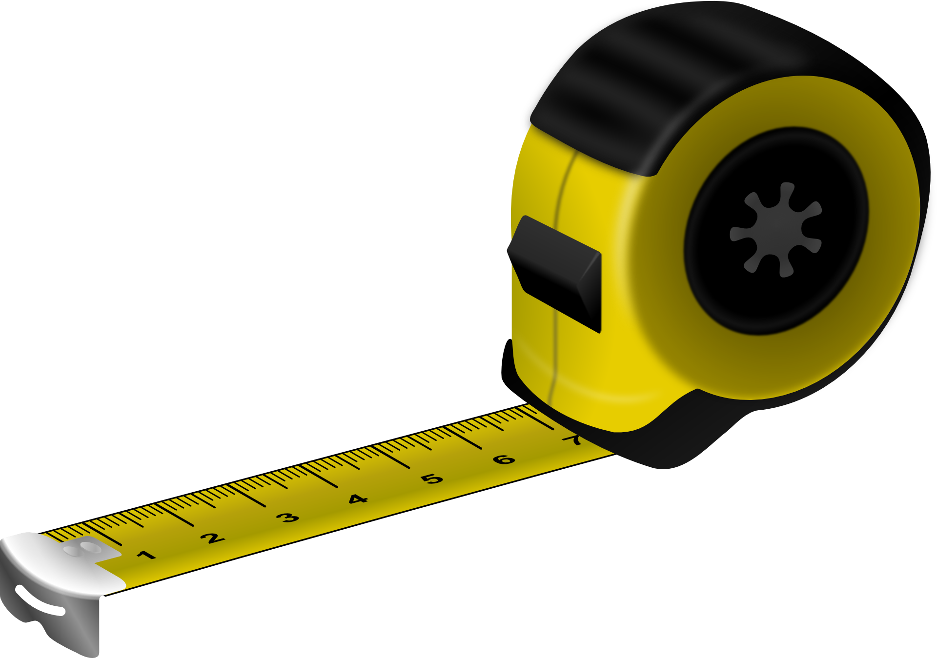 Yellow Measuring Tape PNG Picture