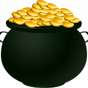 Black Pot of Gold PNG