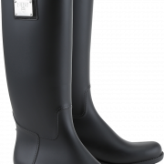 Black Rain Boots PNG Picture