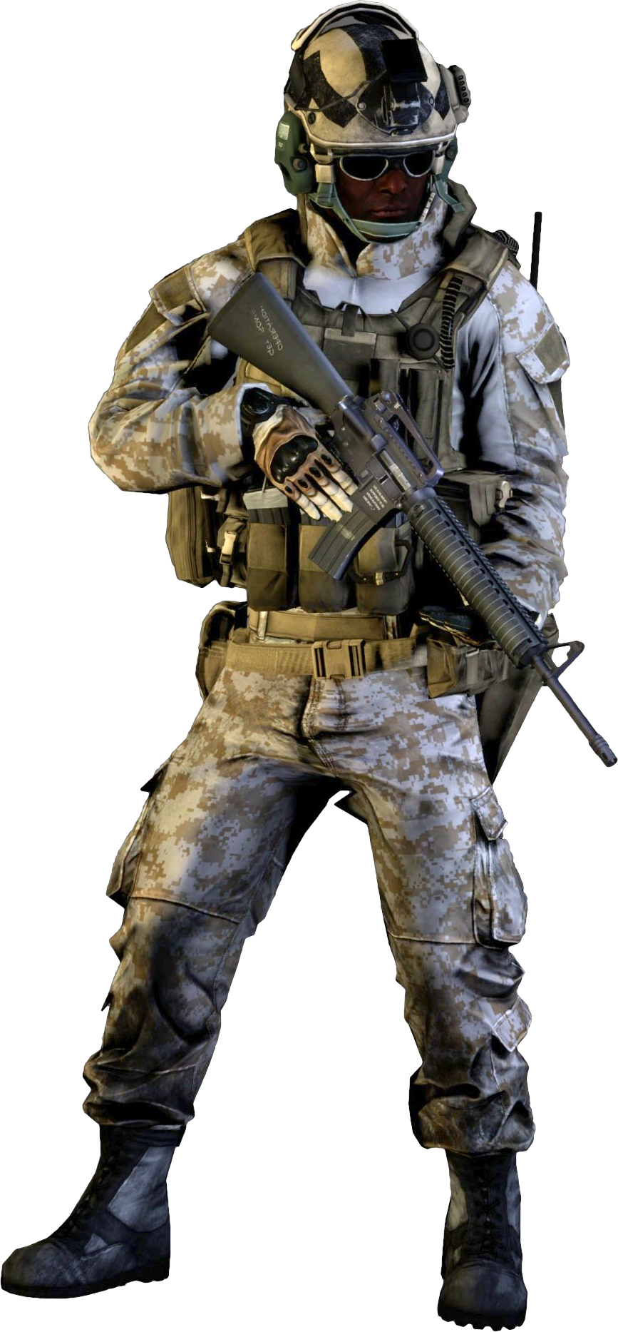Call of Duty Modern Warfare Soldier PNG Clipart