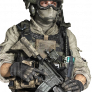 Call of Duty Modern Warfare Soldier PNG File