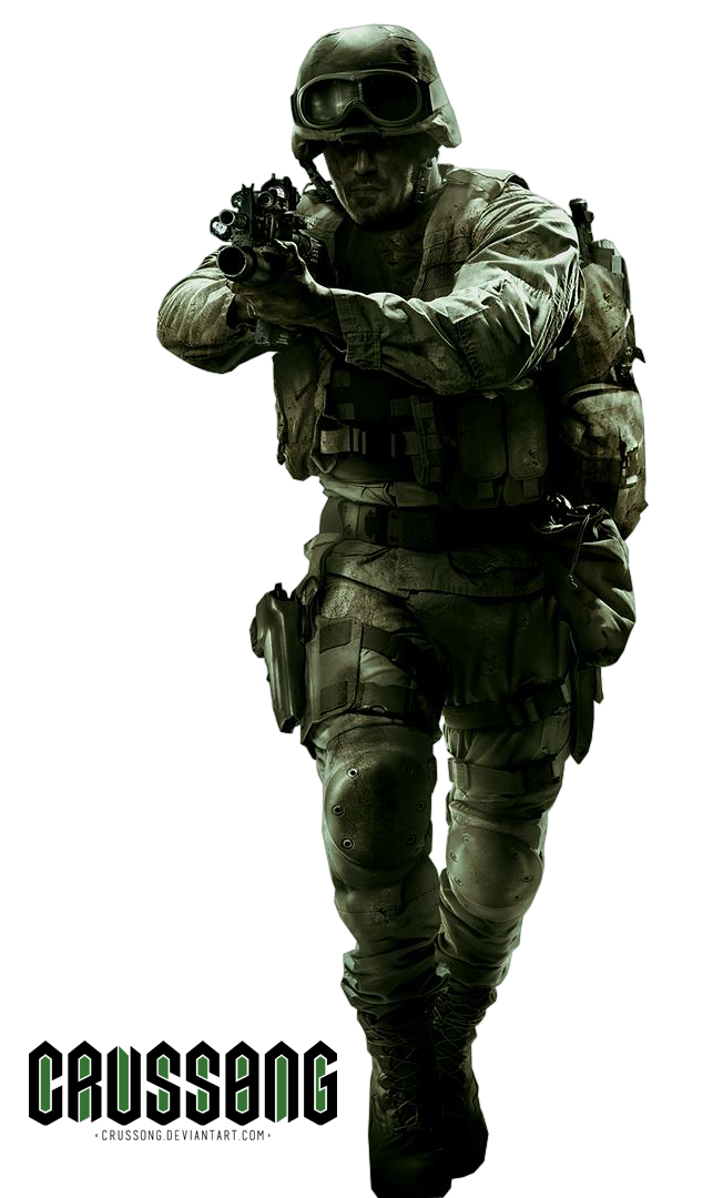 Call of Duty Modern Warfare Soldier PNG ดาวน์โหลดฟรี