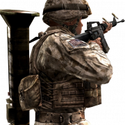 Call of Duty Modern Warfare Asker PNG HD Görüntü