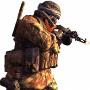 Call of Duty Modern Warfare Soldier شفاف