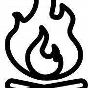 Campfire Silhouet png clipart