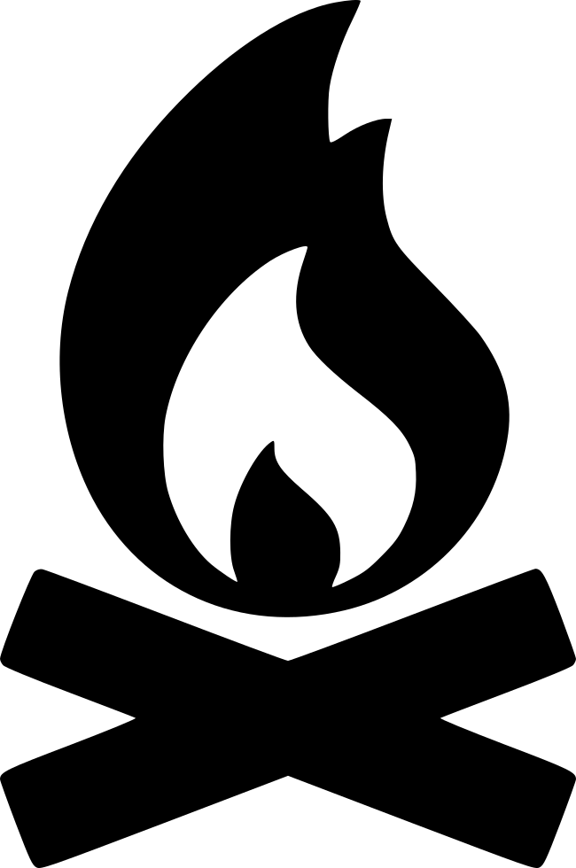 Campfire Silhouette PNG Images