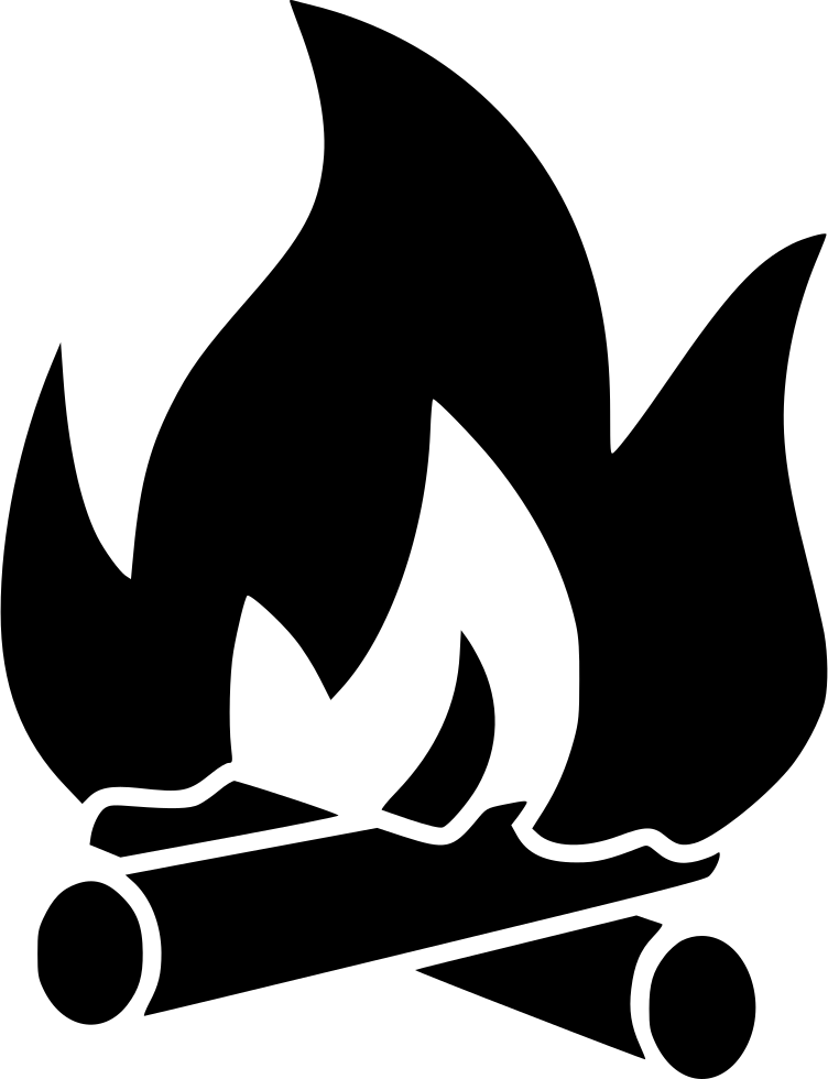 Campfire Silhouette PNG