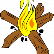Image PNG vectorielle de feu de camp