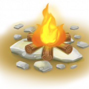 Campfire Vector PNG Image File